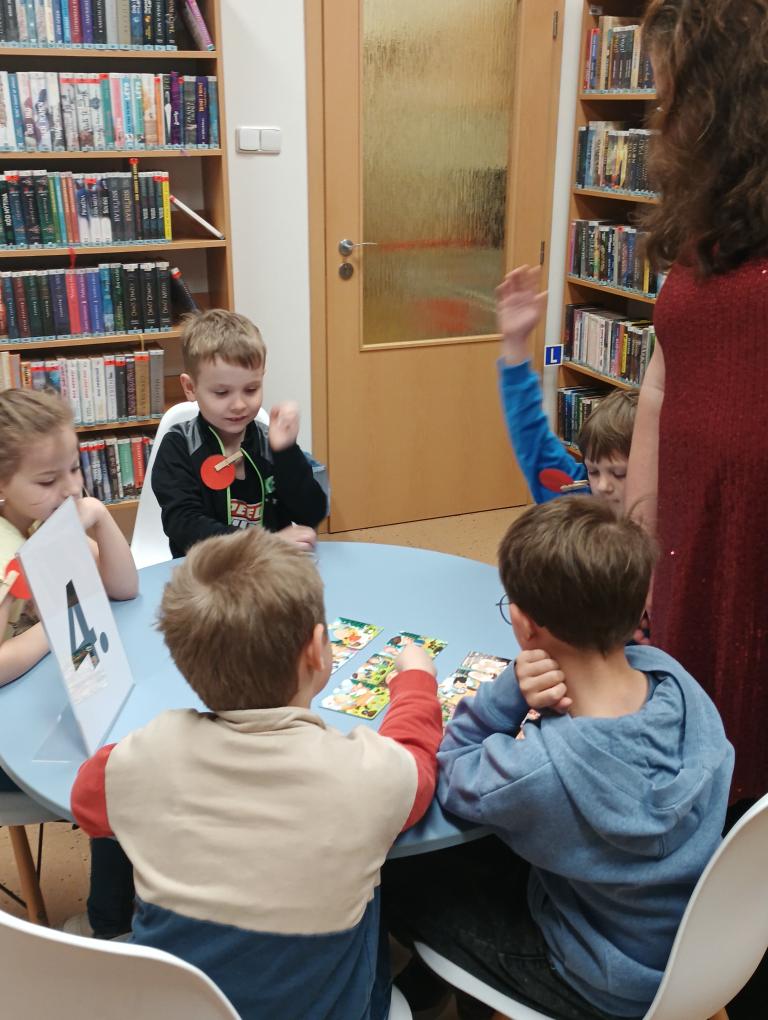 Pasování na čtenáře v knihovně Poruba
